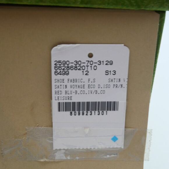 NEW Gucci Men's 12 Red Blue Geometric G Print Satin Smoking Slippers + DustBag - Picture 13 of 13